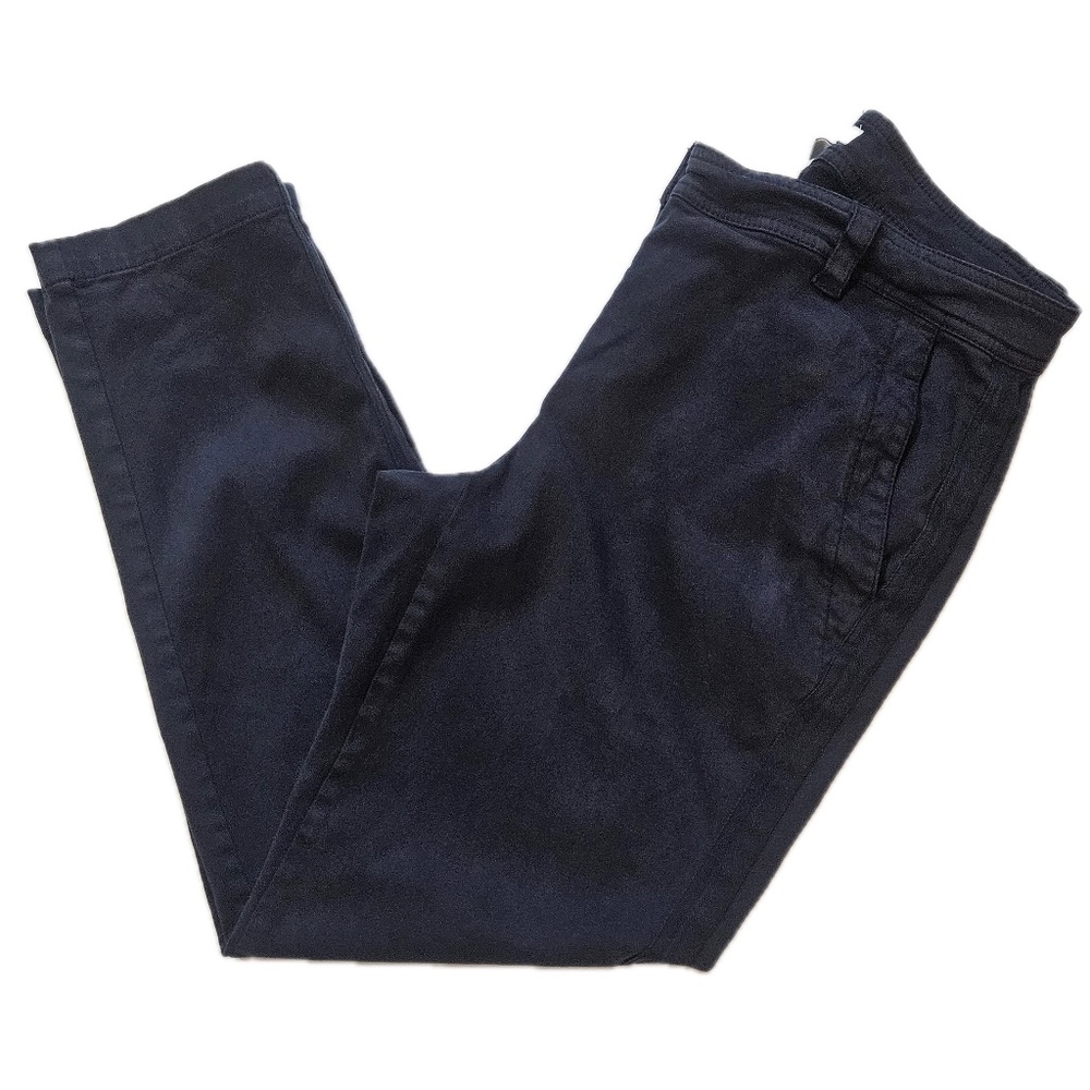 J. Jill Chino Pants Womens 8P Navy Blue Twill Straight Leg Stretch‎ Casual